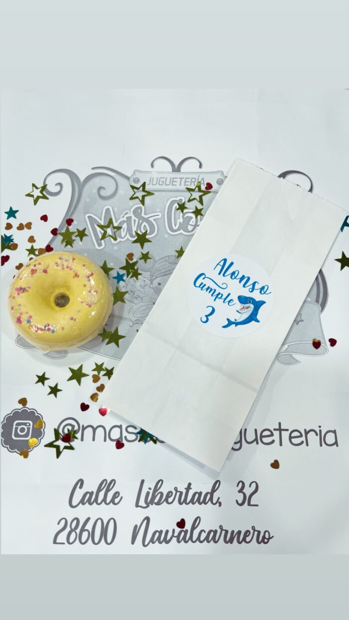 Bolsa para cumple .DONUTS.