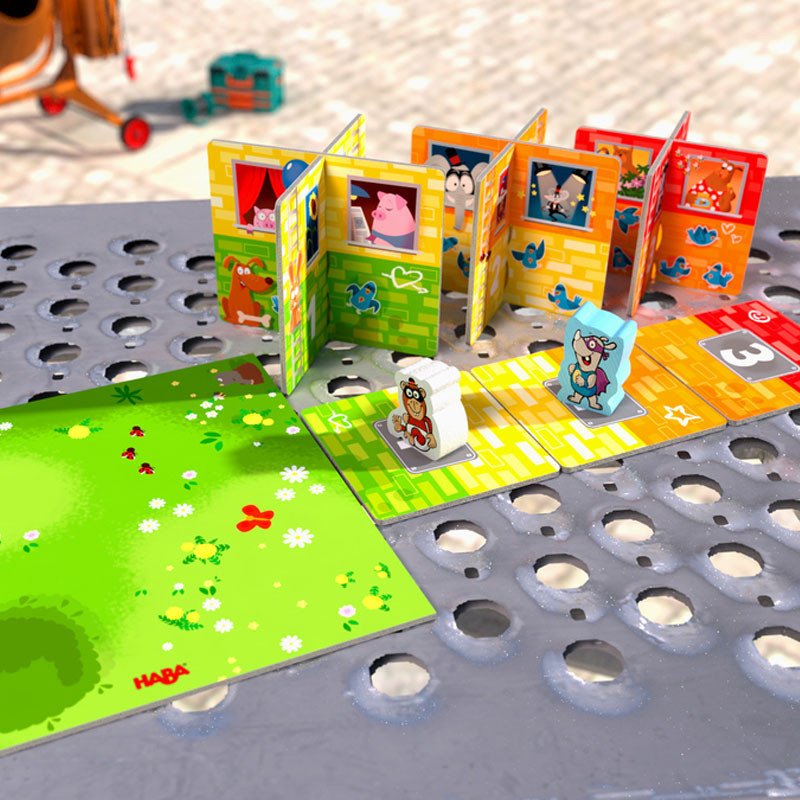 Mis primeros juegos: Rhino Hero JUNIOR - juego de motricidad y memoria - Imagen 3