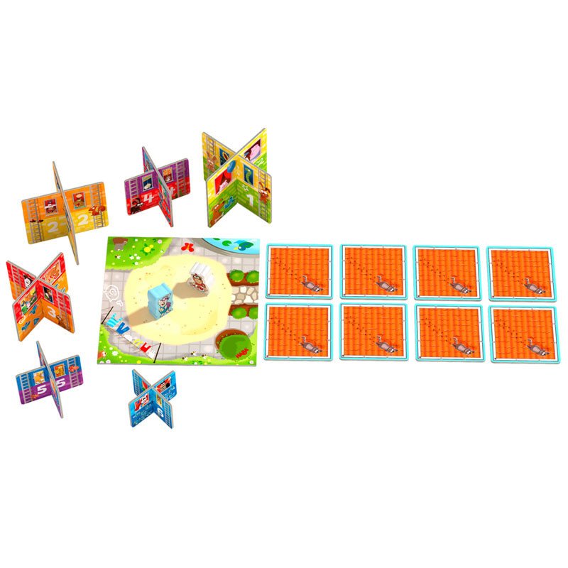 Mis primeros juegos: Rhino Hero JUNIOR - juego de motricidad y memoria - Imagen 6