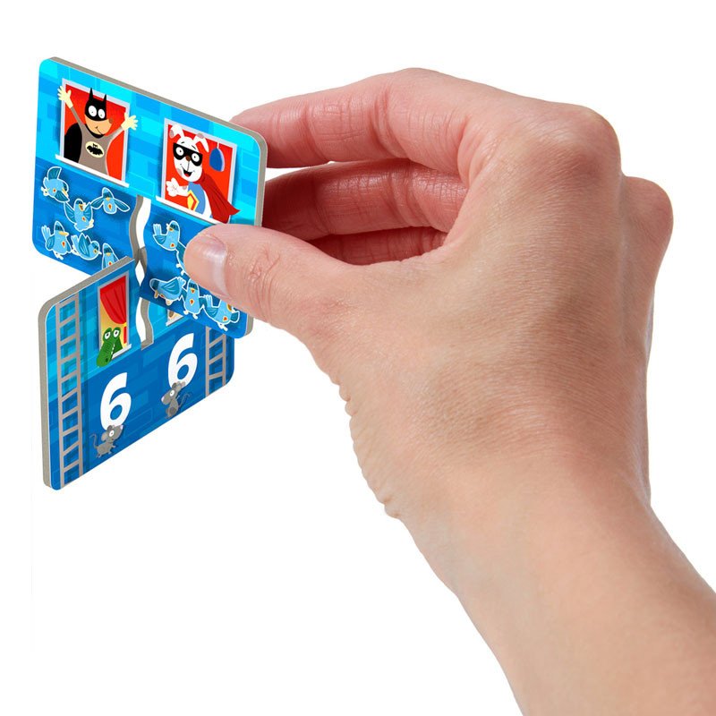 Mis primeros juegos: Rhino Hero JUNIOR - juego de motricidad y memoria - Imagen 8