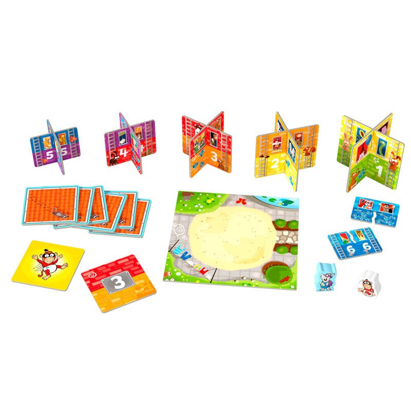 Mis primeros juegos: Rhino Hero JUNIOR - juego de motricidad y memoria - Imagen 9