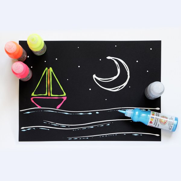 SET 8 BOTES TEMPERA LIQUIDA PREMIUM. Metal y fluor. Primo - Imagen 3