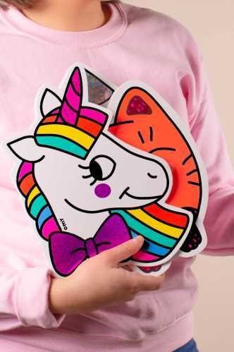 LIBRO OMY CON DIBUJOS Y PEGATINAS-UNICORNIOS - Imagen 3