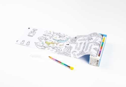 JUEGO DE BOLSILLO OMY PARA COLOREAR OCEAN + 8 PINTURAs - Imagen 4