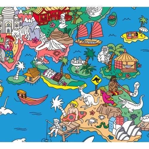 POSTER XL OMY ATLAS + PEGATINAS - Imagen 4