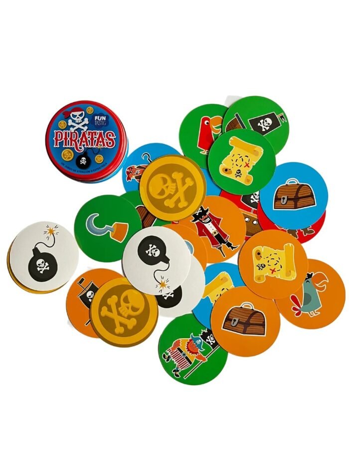 CARTAS REDONDAS FUNTASTIC - PIRATAS - Imagen 2