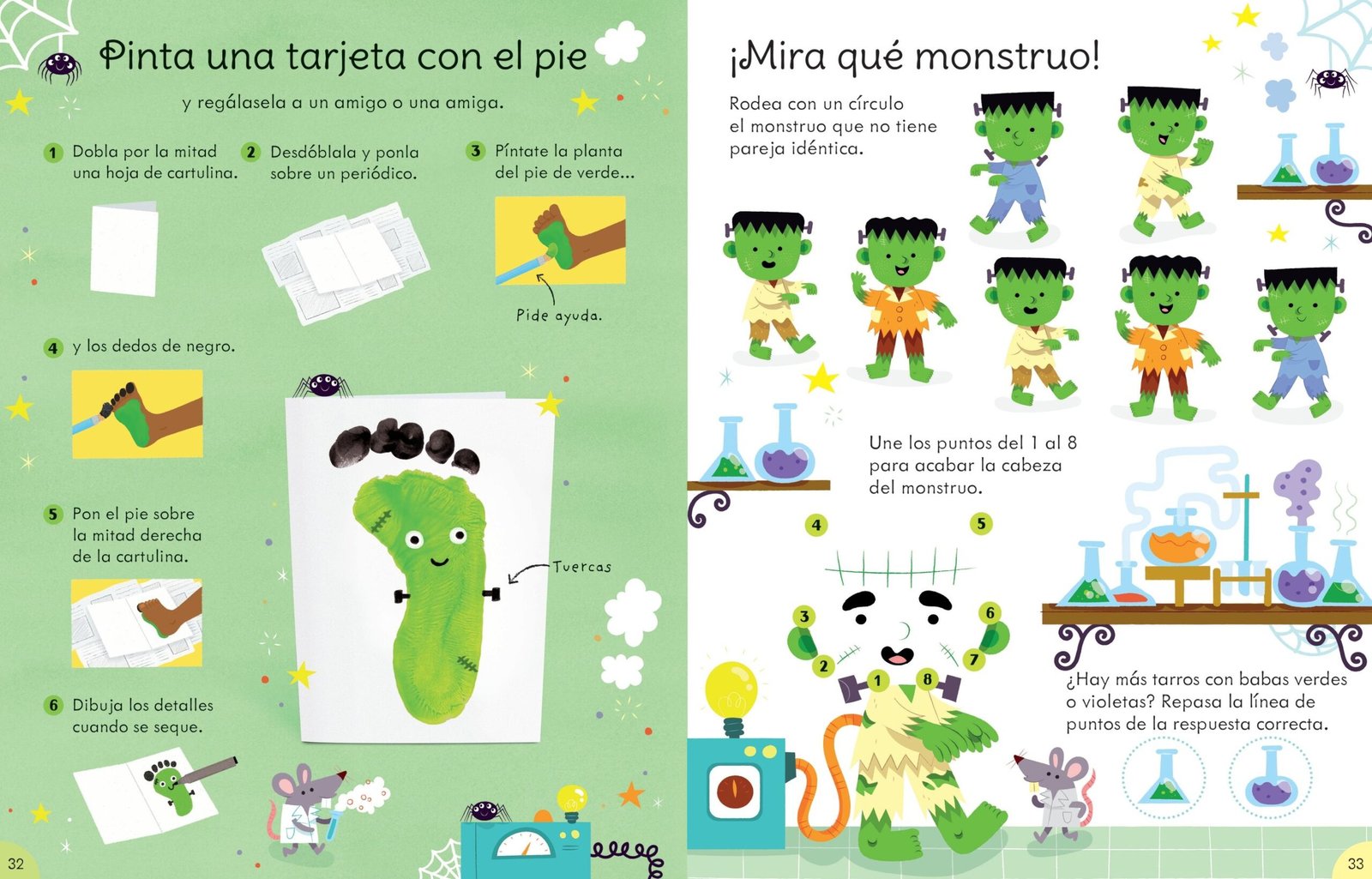 Crea y juega entre monstruos, brujas y fantasmas. Usborne - Imagen 4