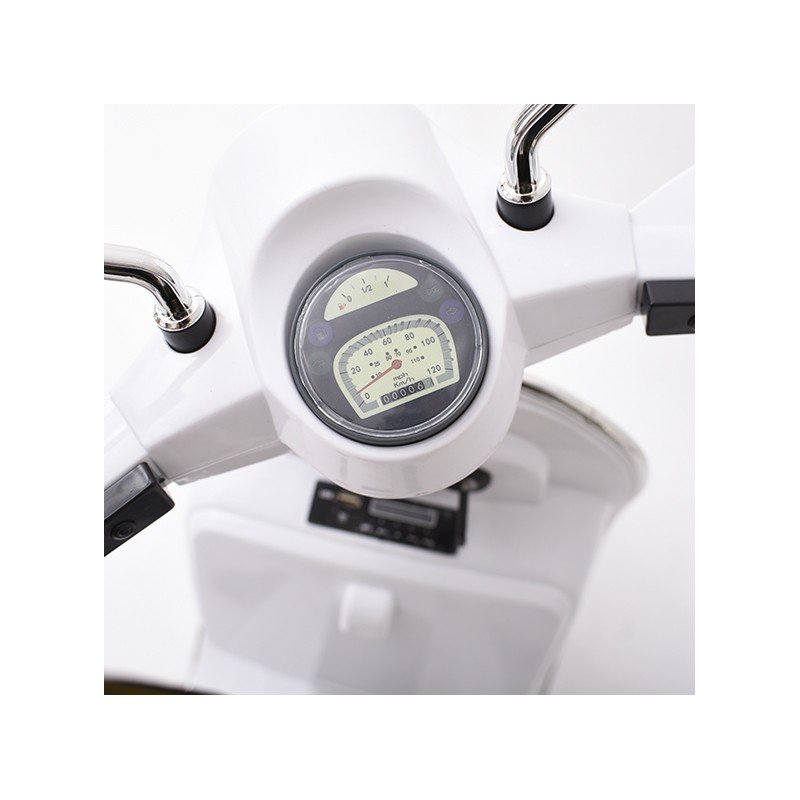VESPA CLÁSICA OFICIAL 12V LICENCIA PIAGGIO Blanca - Imagen 6