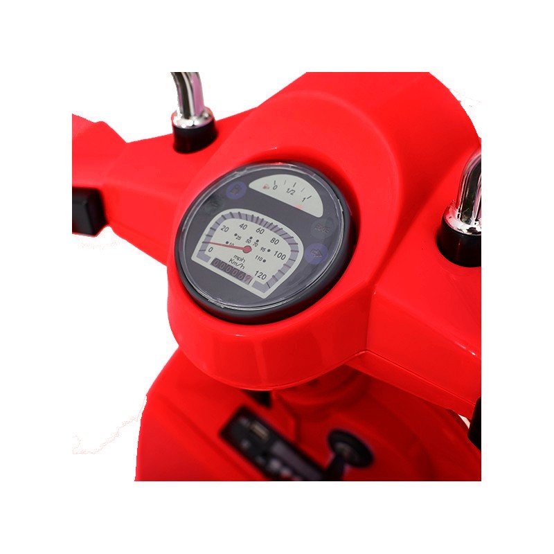 VESPA CLÁSICA OFICIAL 12V LICENCIA PIAGGIO Roja - Imagen 4