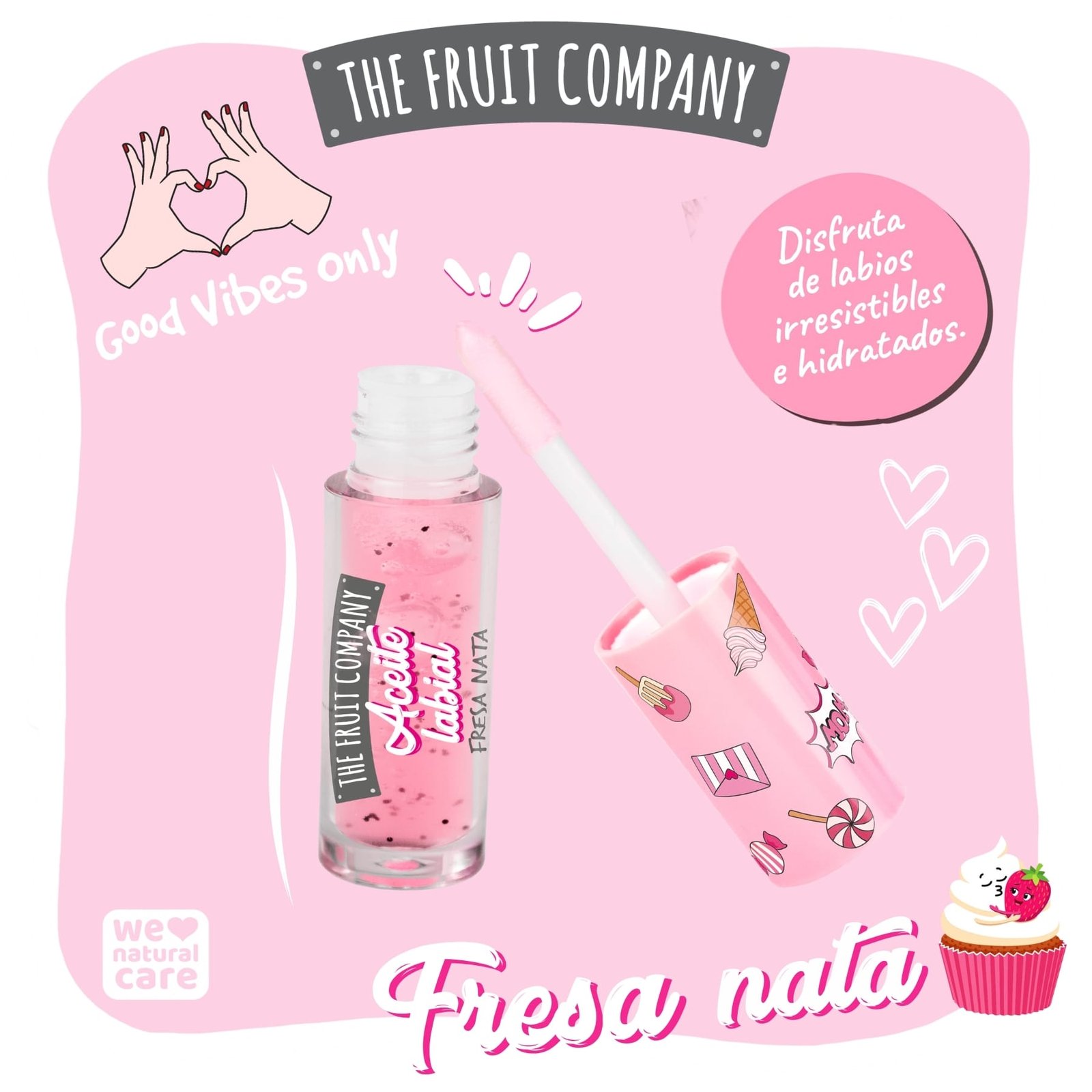 Aceite Labial Fresa Nata - Imagen 4