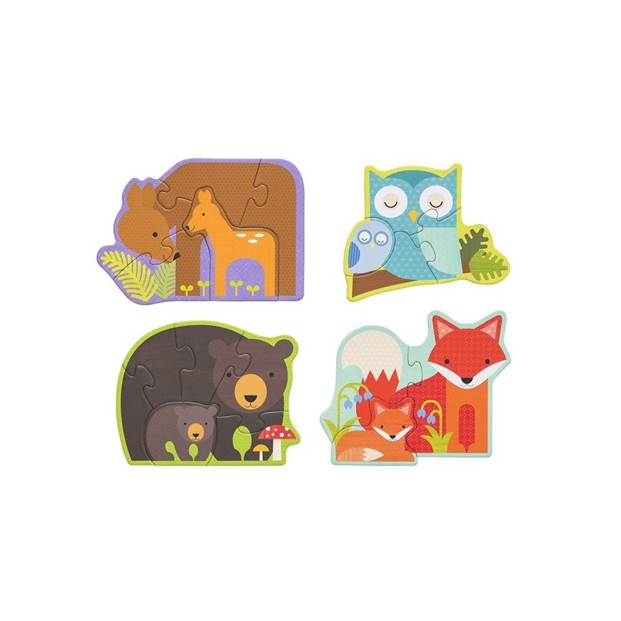 Petit Collage El Primer Rompecabezas De Animales Del Bosque - Imagen 3