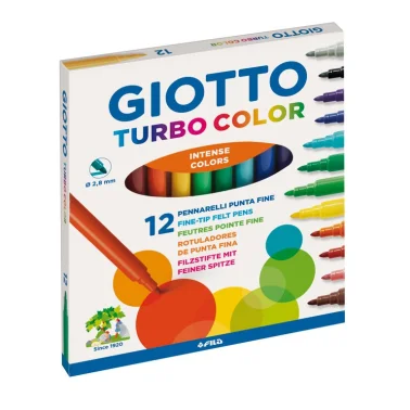 Rotuladores Giotto Turbo Color 12 Colores - Imagen 4