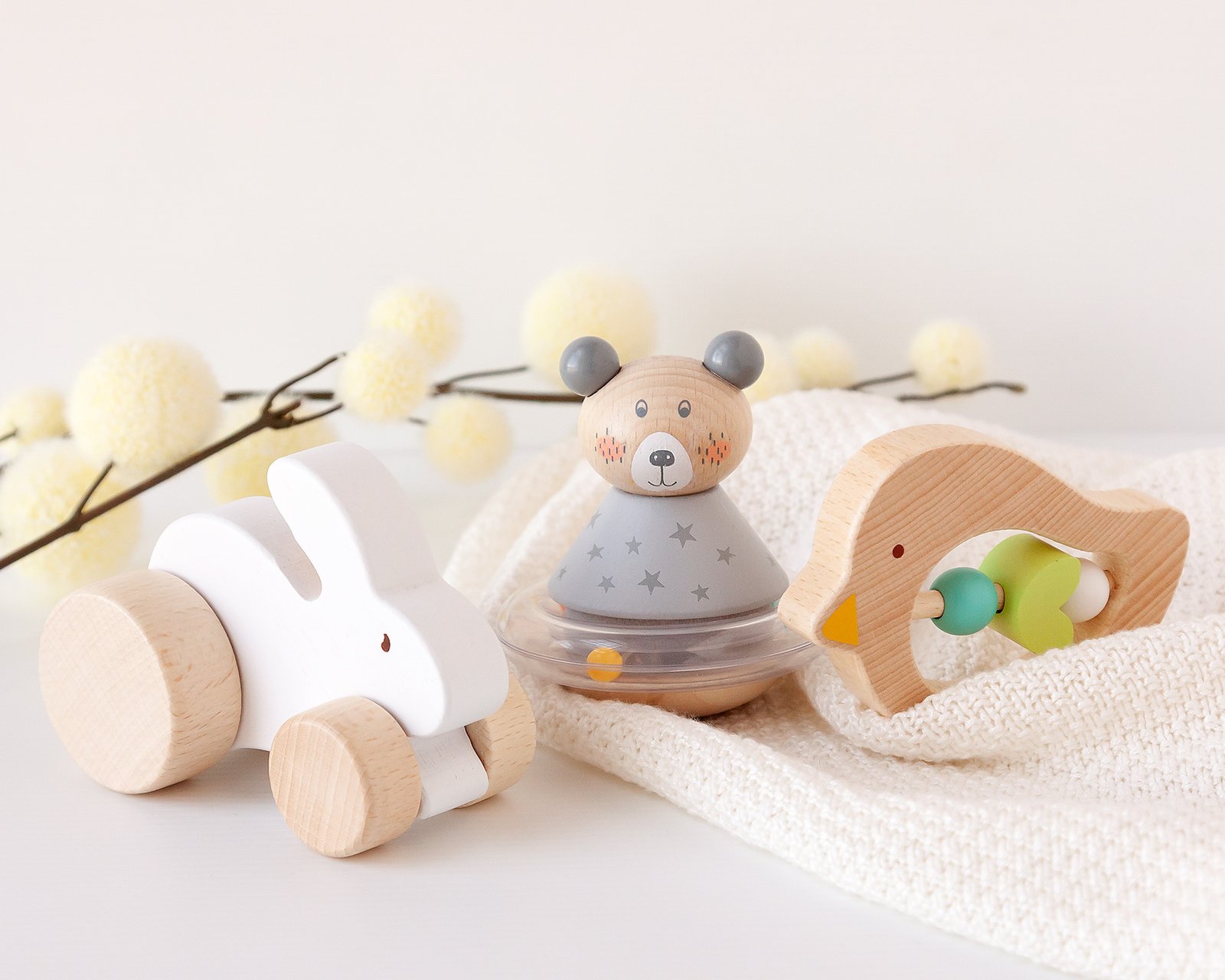 SET DE MADERA DE JUGUETES PARA BEBÉ - Imagen 5