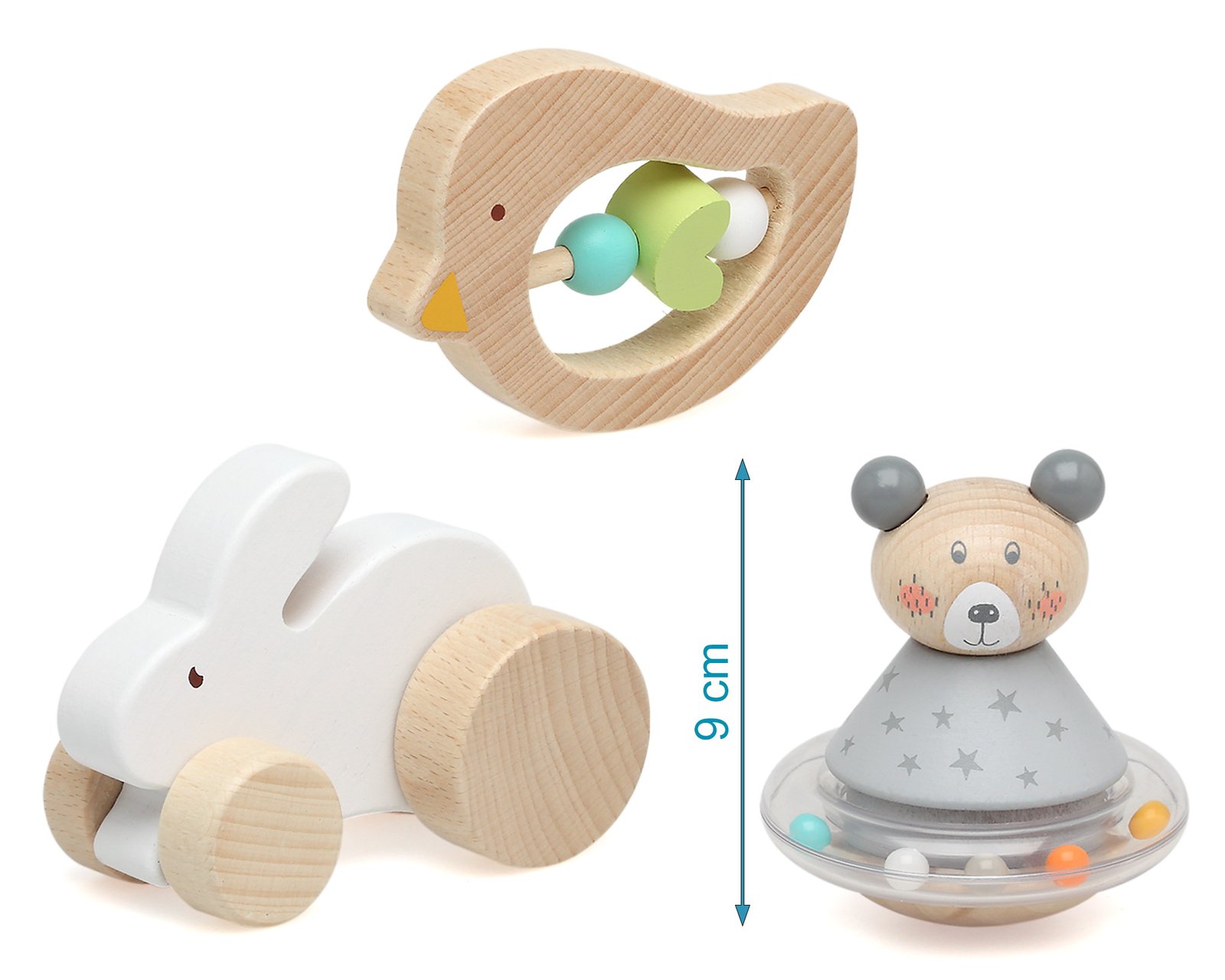 SET DE MADERA DE JUGUETES PARA BEBÉ - Imagen 3