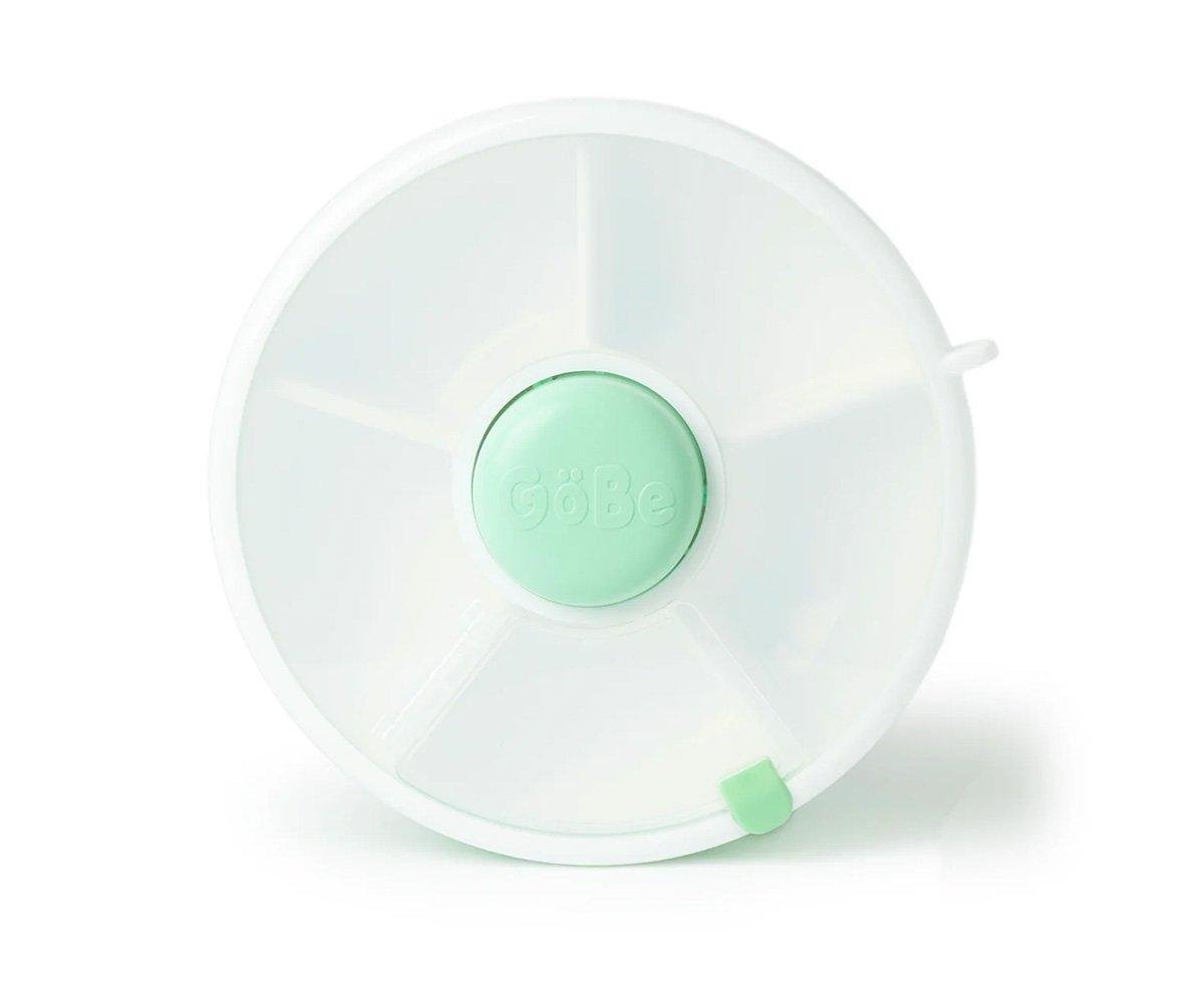 Caja Almuerzo Snack Spinner Flip, Correa de Mano y Hoja de Pegatinas Mint Green GöBe - Imagen 6