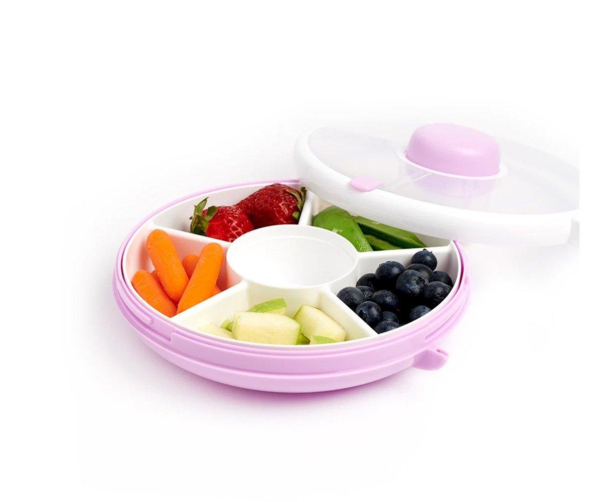Caja Almuerzo Snack Spinner Flip, Correa de Mano y Hoja de Pegatinas Mint Green GöBe - Imagen 5