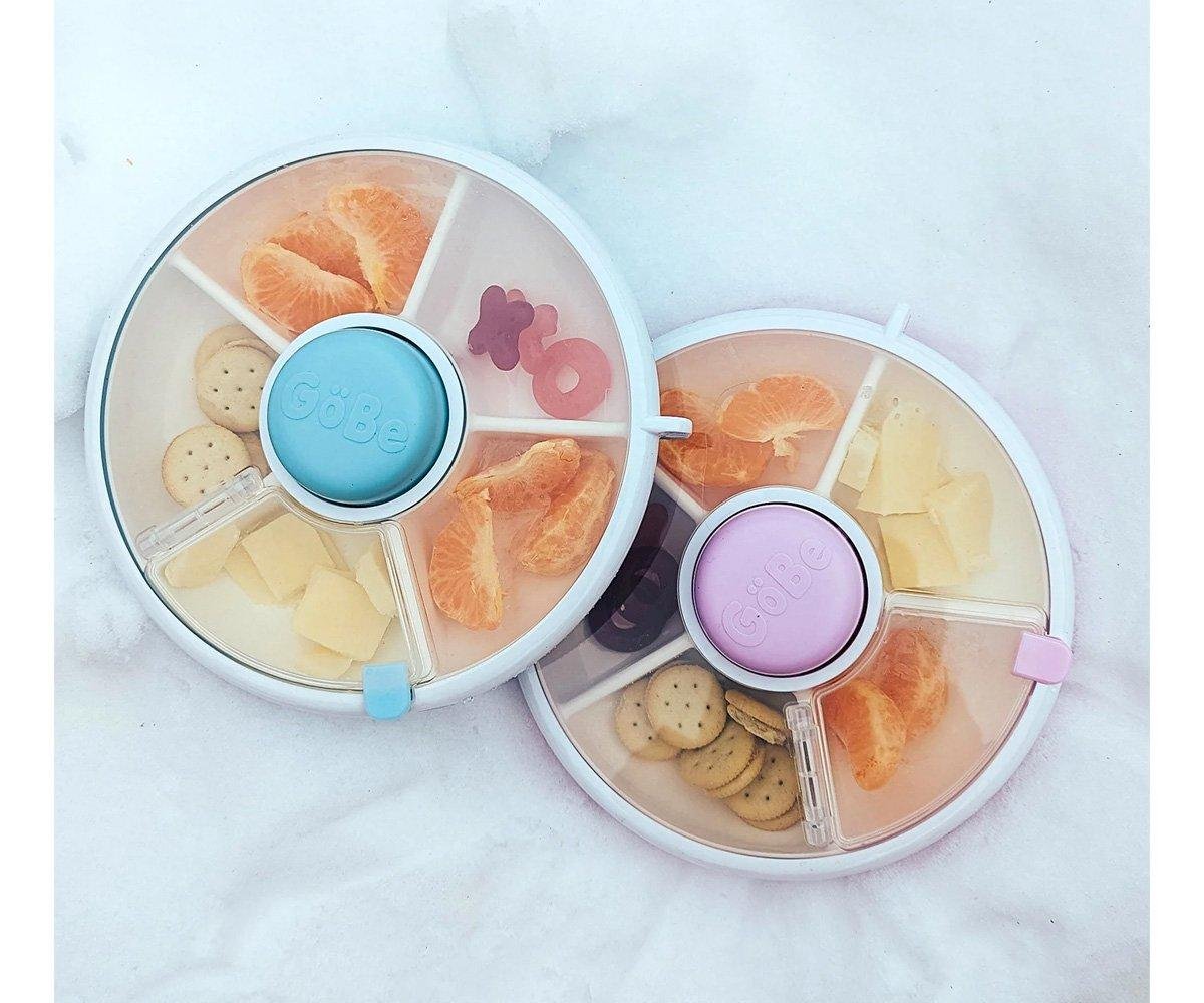 Caja Almuerzo Snack Spinner Flip, Correa de Mano y Hoja de Pegatinas Mint Green GöBe - Imagen 4