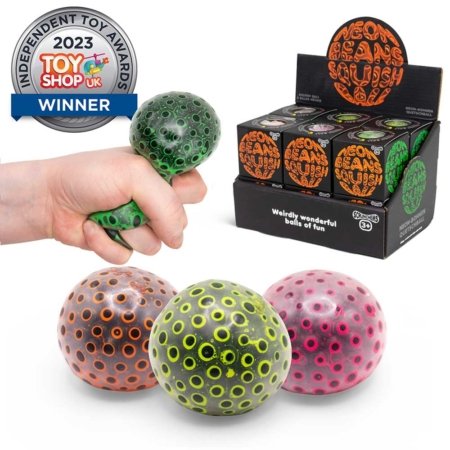 SQUEZZE Pelota aplastable de frijoles neón - Imagen 6