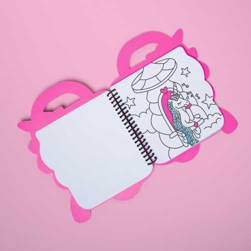 LIBRO OMY CON PINTURAS Y PEGATINAS UNICORNIO LILY - Imagen 3
