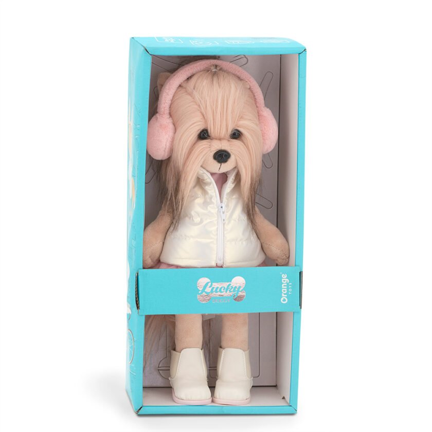 Peluche Lucky Doggy, Lucky Yoyo: Sueño rosa -38 cm - Imagen 7