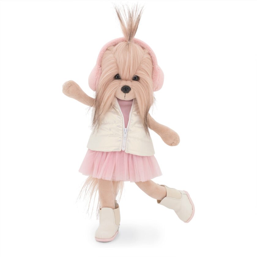 Peluche Lucky Doggy, Lucky Yoyo: Sueño rosa -38 cm - Imagen 5