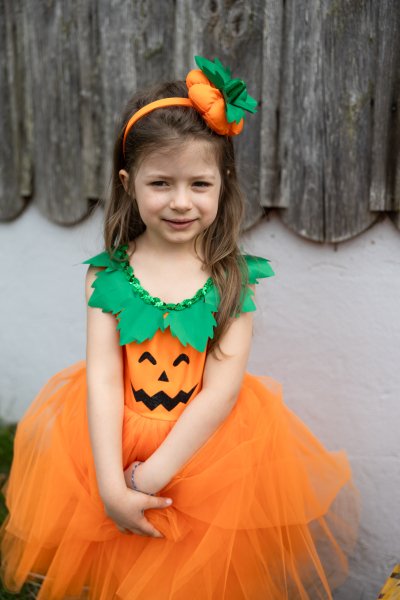 Vestido y diadema de princesa Pumpkin Patch (elegir talla) - Imagen 3