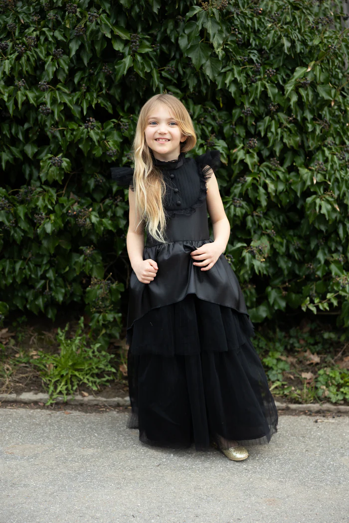 Vestido de bruja traviesa gótica. Miercoles (elegir talla) - Imagen 3