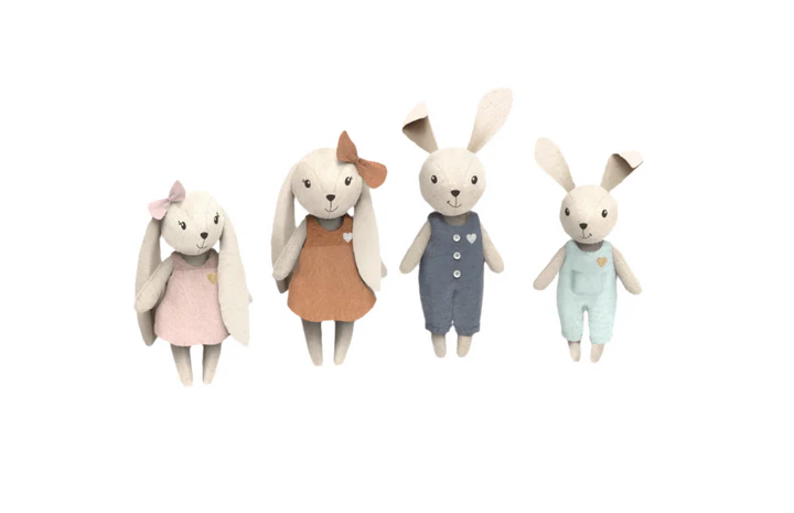 Casita de muñecas Familia de Conejos - Imagen 3