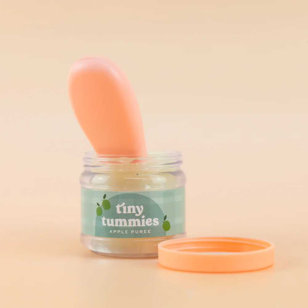 Juego de tarro y cuchara para puré de manzana Tiny Tummies - Imagen 3