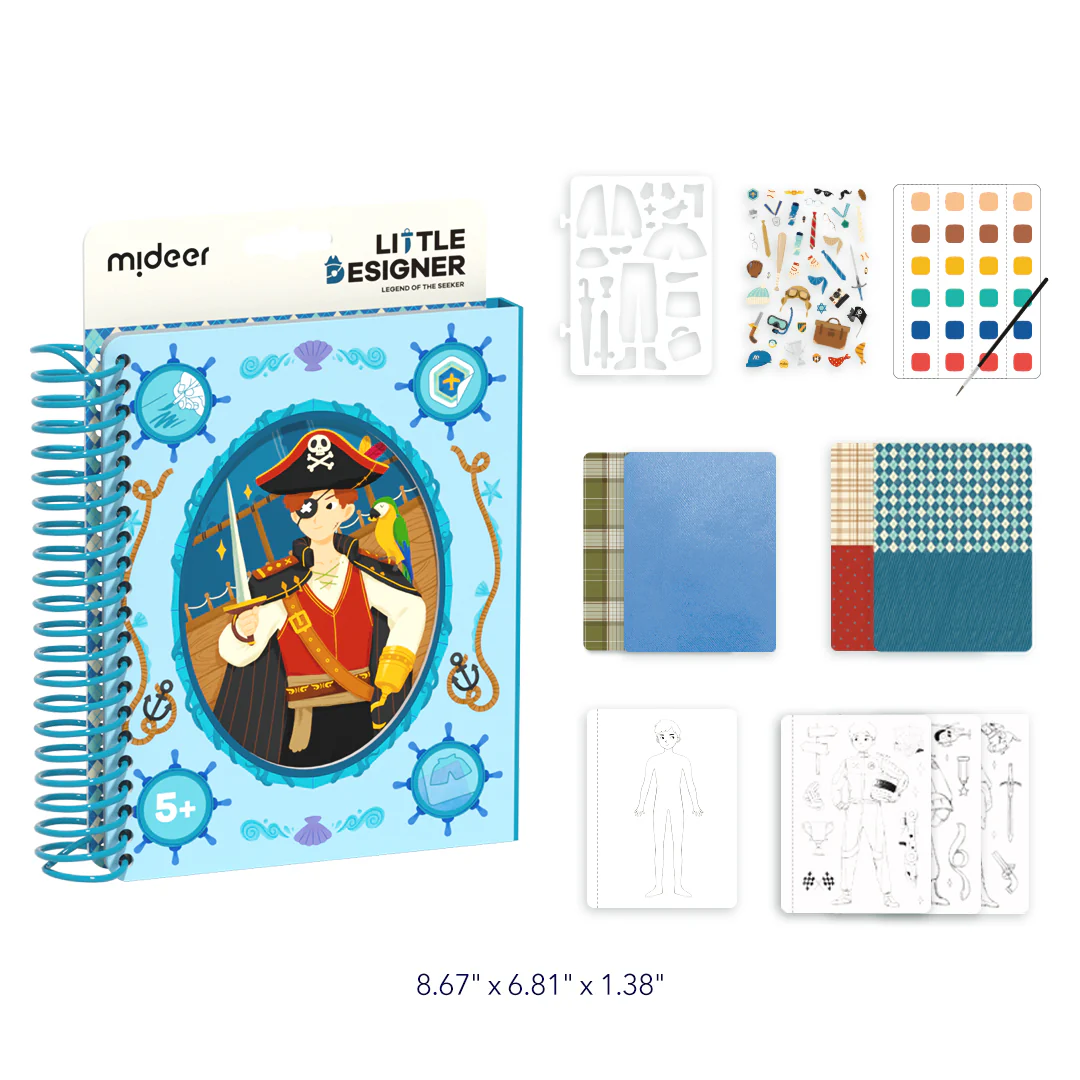 Cuaderno creativo del pequeño diseñador – Buscador de aventuras. Mideer - Imagen 5