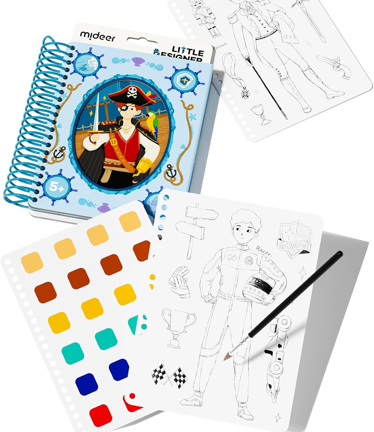 Cuaderno creativo del pequeño diseñador – Buscador de aventuras. Mideer - Imagen 3