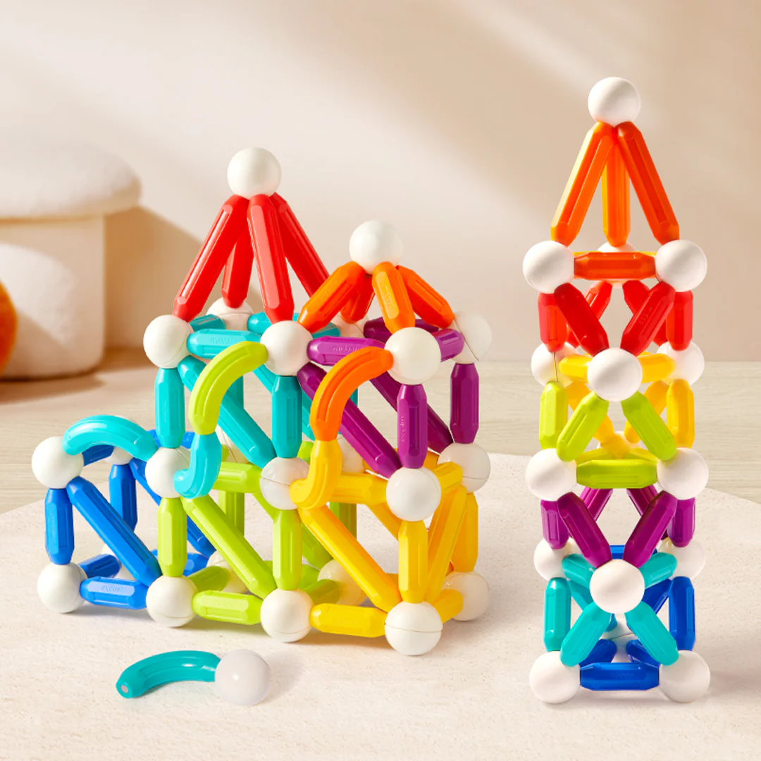 Juego de palillos magnéticos de construcción (60 elementos) Mideer - Imagen 3