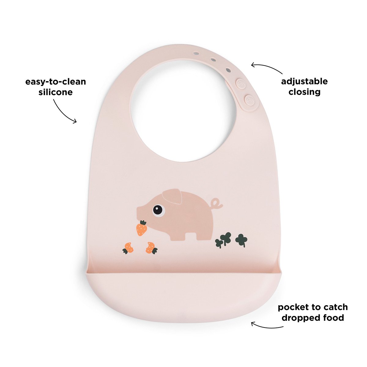 Babero Silicona bib Pigee - Imagen 5