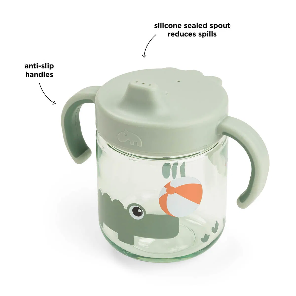 Vaso de aprendizaje con boquilla de 2 asas Playground - Imagen 5
