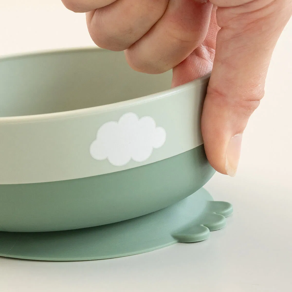 Juego de primera comida para amantes de la comida, succión, nubes felices - Imagen 3