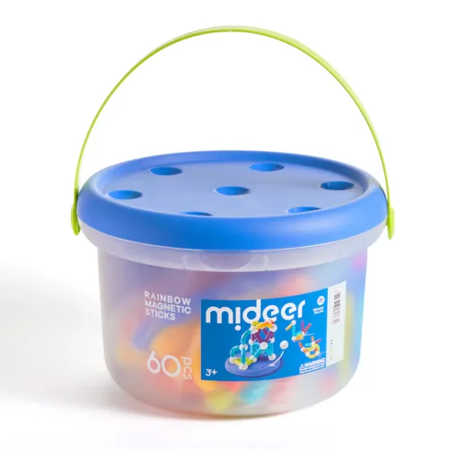 Juego de palillos magnéticos de construcción (60 elementos) Mideer