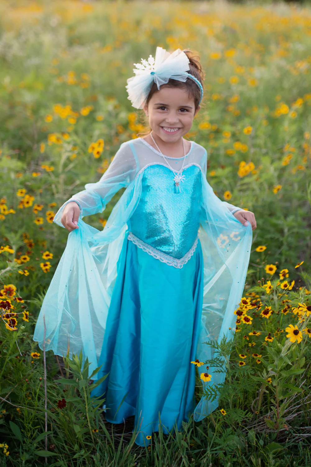 Vestido de Reina de Hieloi .greatpretenders. Talla 7-8 - Imagen 5
