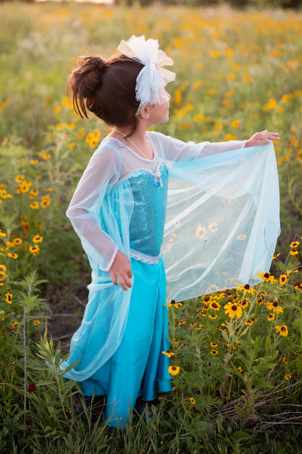 Vestido de Reina de Hieloi .greatpretenders. Talla 7-8 - Imagen 4