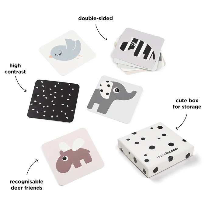 Cartas contraste bebes - 10 unidades - Deer friends - Mezcla color - Imagen 6