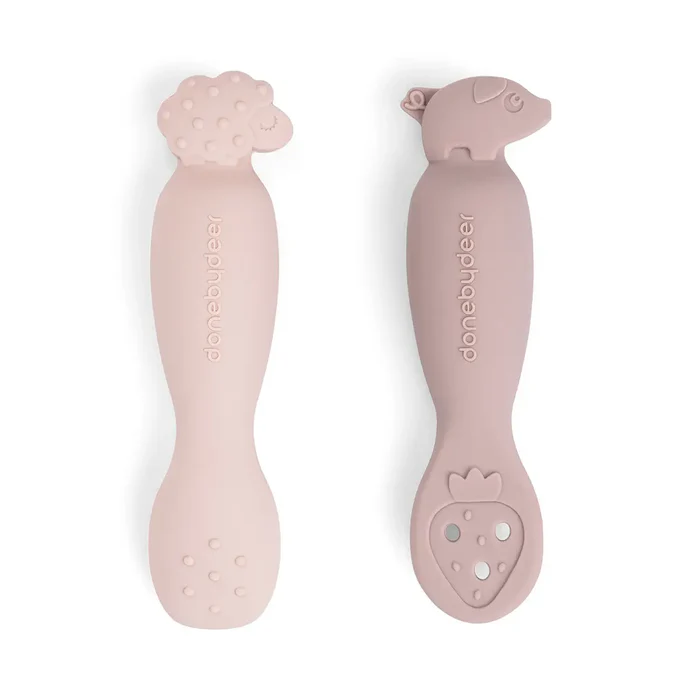 Set de cucharas de aprendizaje - Tiny farm - Rosa - Imagen 5