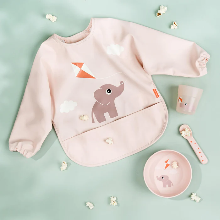 Babero con bolsillo y mangas Playground Rosa - Imagen 5