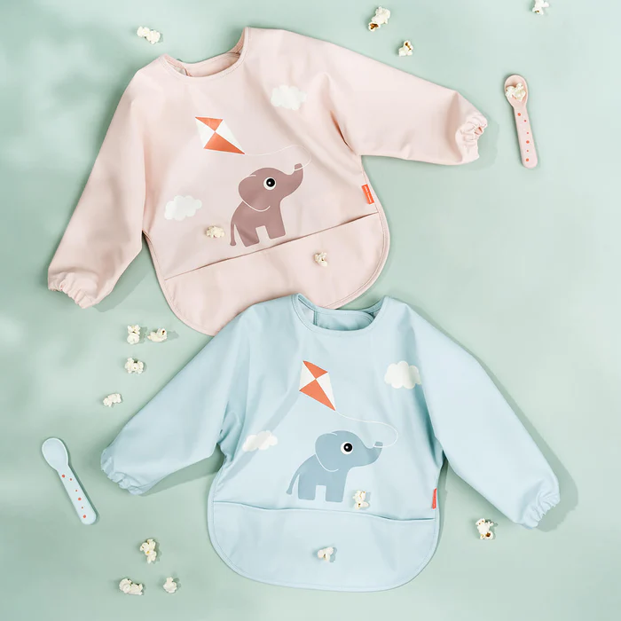 Babero con bolsillo y mangas Playground Rosa - Imagen 4