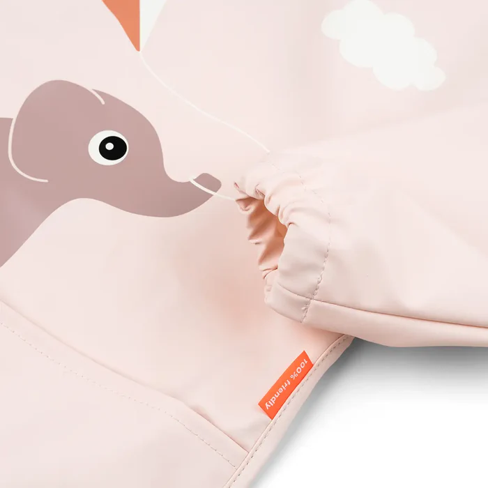 Babero con bolsillo y mangas Playground Rosa - Imagen 3
