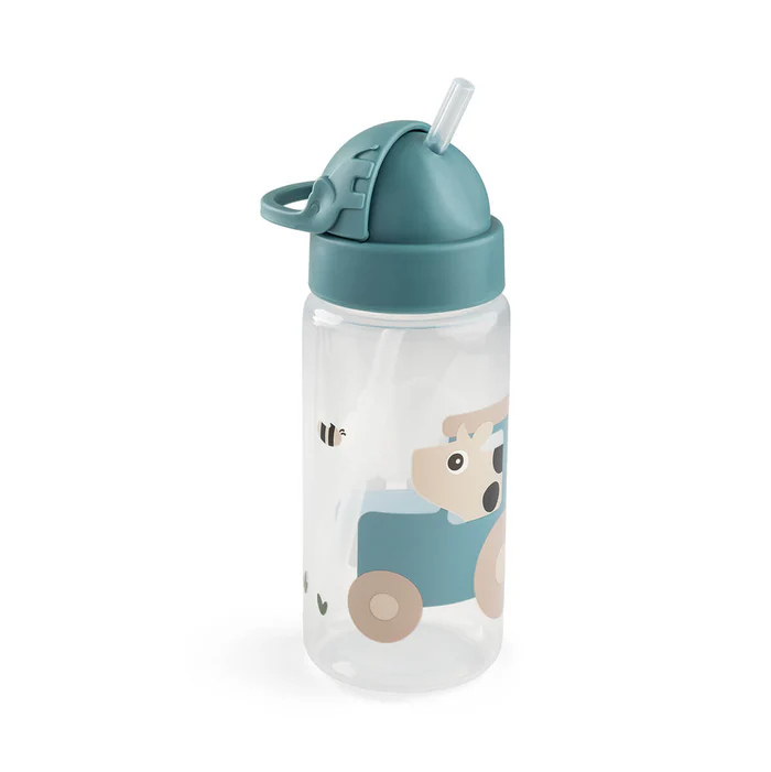 Botella de paja - Tiny farm - Azul - 350 ml - Imagen 4