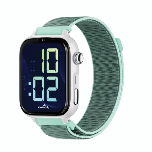 Reloj Inteligente para niños SaveWatch Plus 2.  Tela Ocean . Caja Blanca  Save Family