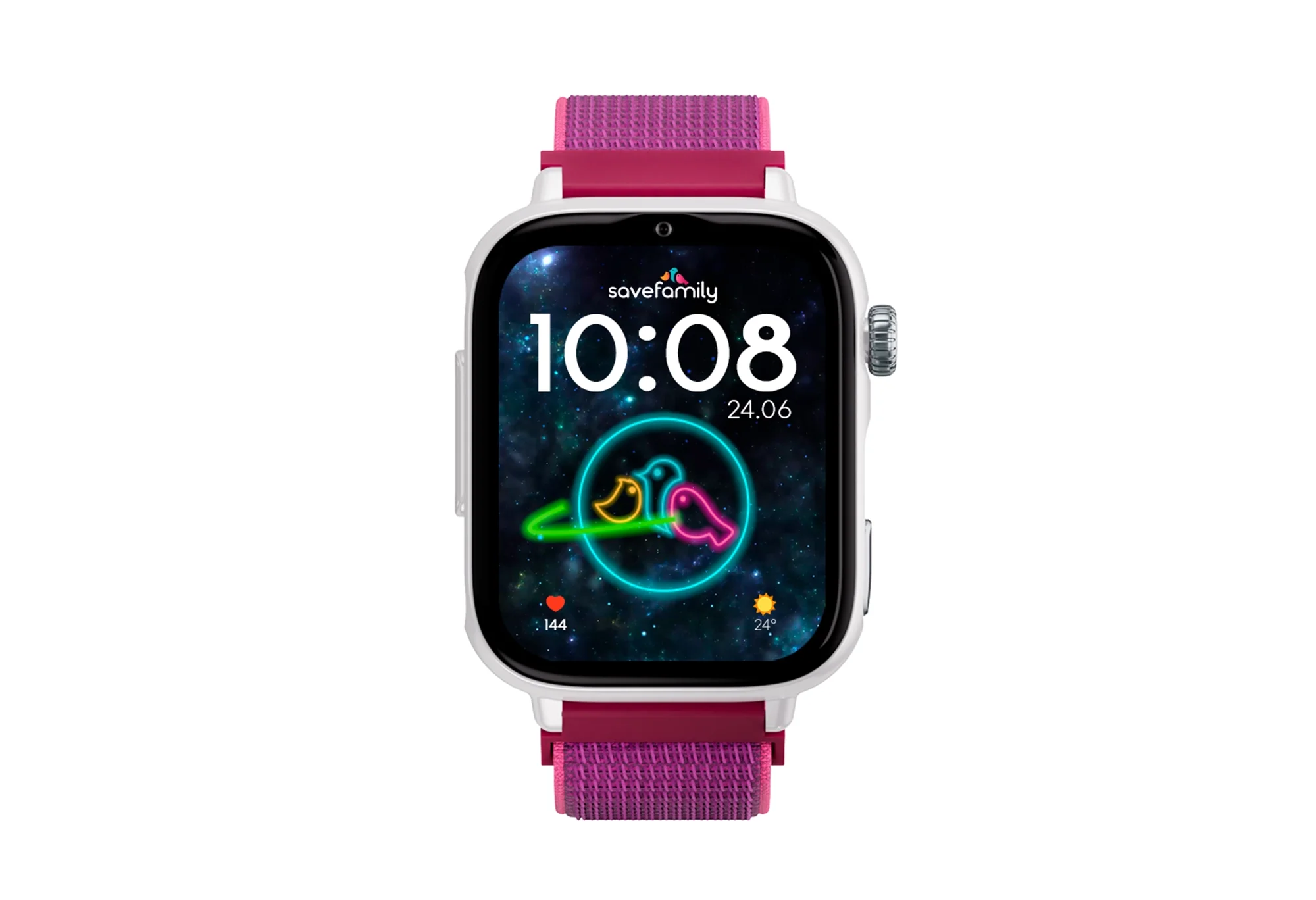 Reloj Inteligente para niños SaveWatch Plus 2. Tela Frambuesa Caja Blanca Save Family - Imagen 11