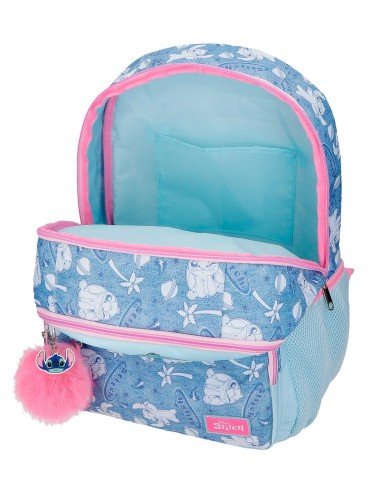 MOCHILA ADAP. 44CM 2C. STITCH HEARTS - Imagen 4