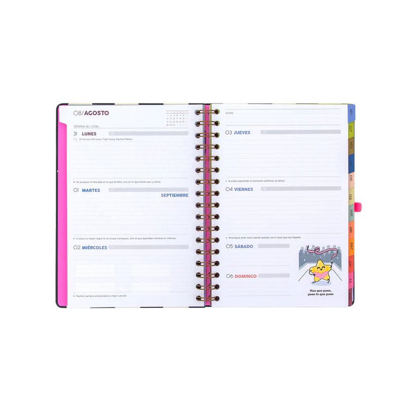 Agenda Mr. Wonderful 2026-27 Semanal - Yo empiezo y ya veremos - Imagen 3