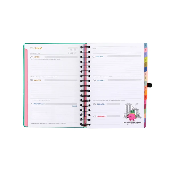Agenda Mr. Wonderful 2026-27 Semanal 18 meses - Sueña fuerte, vive libre - Imagen 4