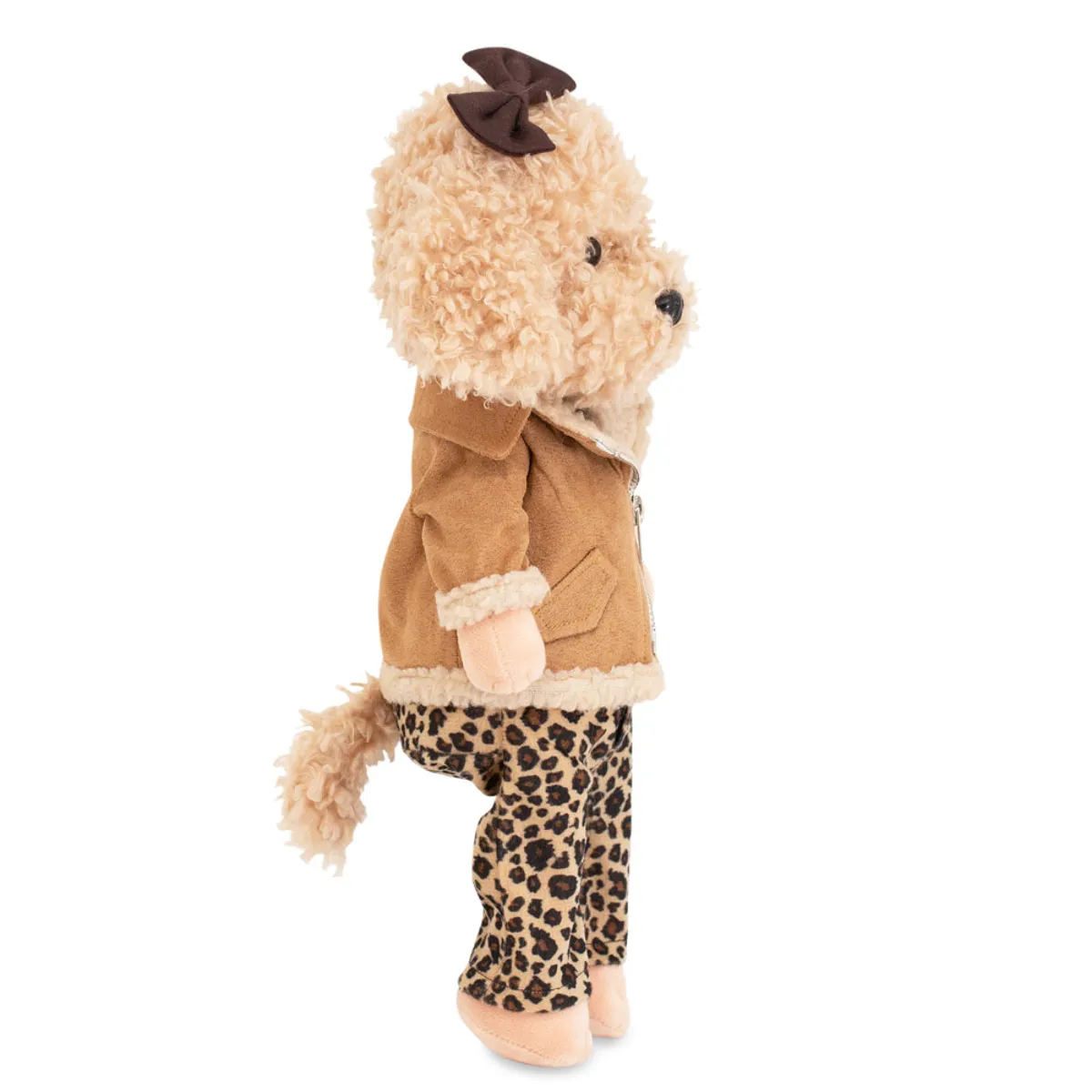 Peluche Lucky Doggy, Lucky Fendy: Traje de leopardo 38 cm - Imagen 4